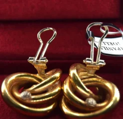 Boucles d'oreilles vintage en or