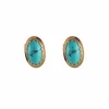 Boucles d'oreillles Turquoises ovales