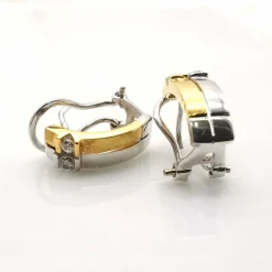 Boucles or jaune et diamants