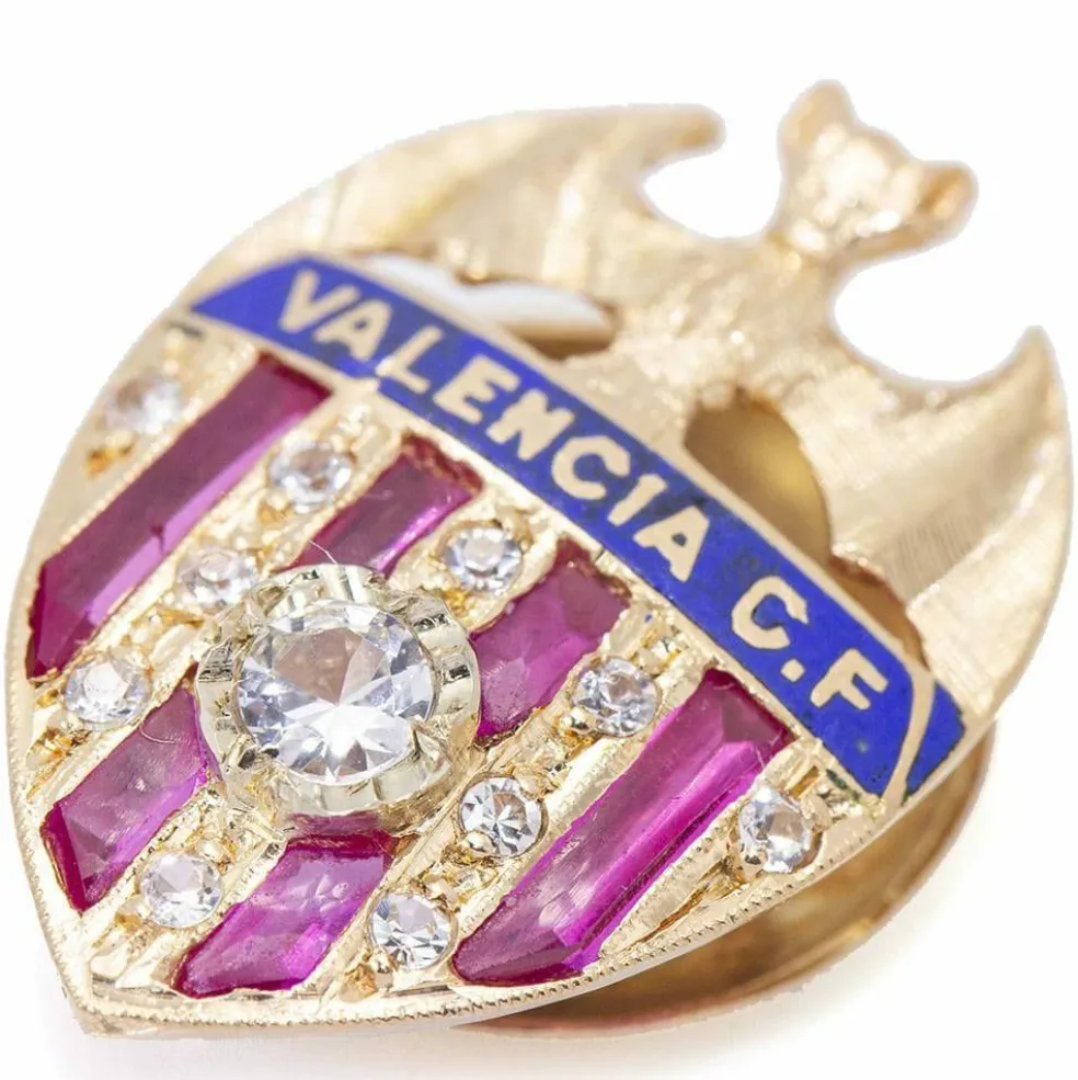 Bouclier FC Valence Or jaune Diamants Rubi Émail