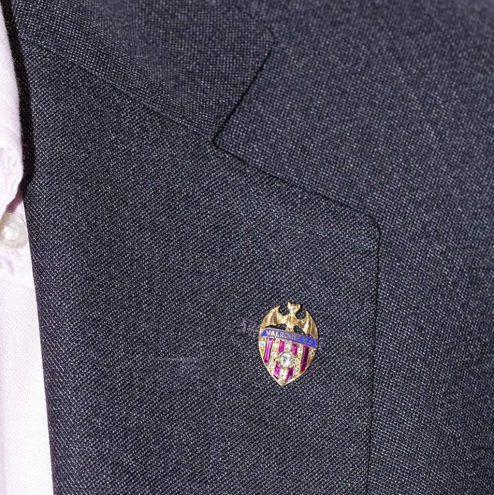 Bouclier FC Valence Or jaune Diamants Rubi Émail
