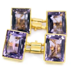 Boutons de manchette Améthystes
