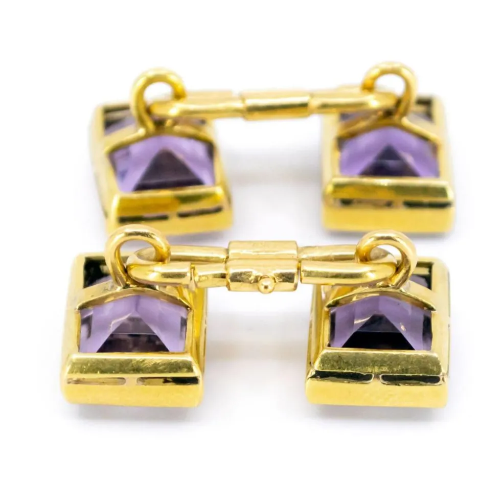 Boutons de manchette Améthystes