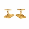 Boutons de Manchette Art Nouveau Or Jaune