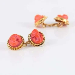 Boutons de manchette Corail
