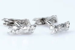 Boutons de manchette diamant en or blanc