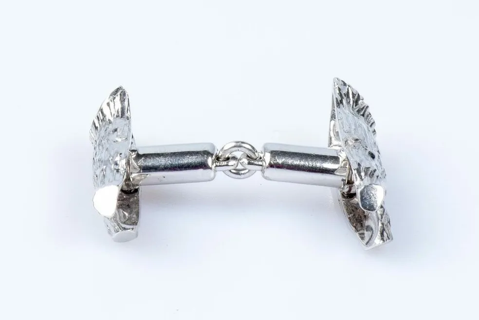 Boutons de manchette diamant en or blanc