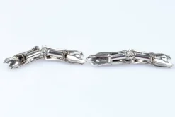 Boutons de manchette diamant en or blanc