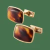 Boutons de manchette Ecaille de tortue