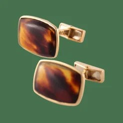 Boutons de manchette Ecaille de tortue