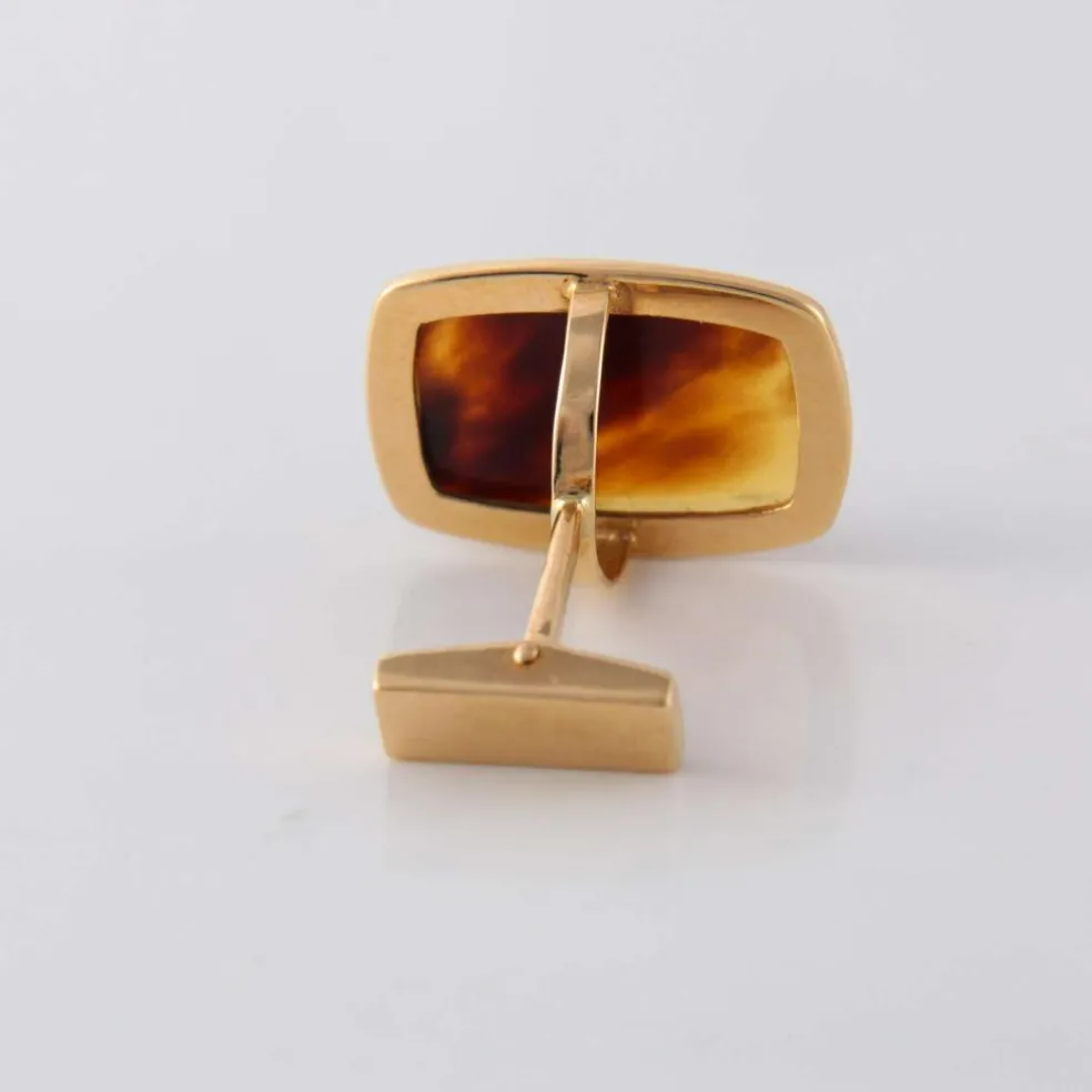 Boutons de manchette Ecaille de tortue
