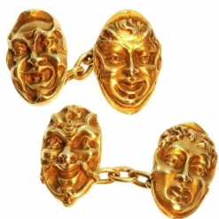 Boutons de manchette en or