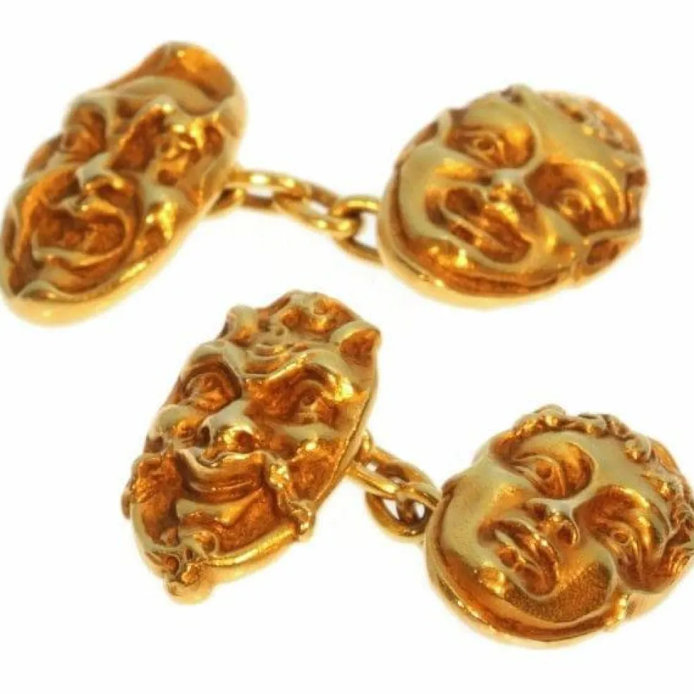 Boutons de manchette en or