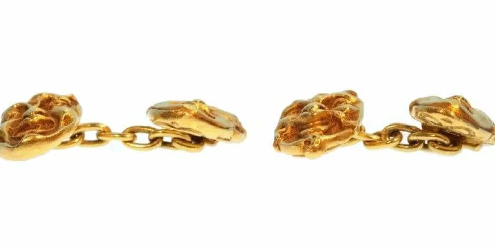 Boutons de manchette en or