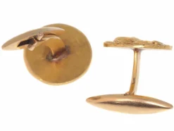 Boutons de manchette en or jaune