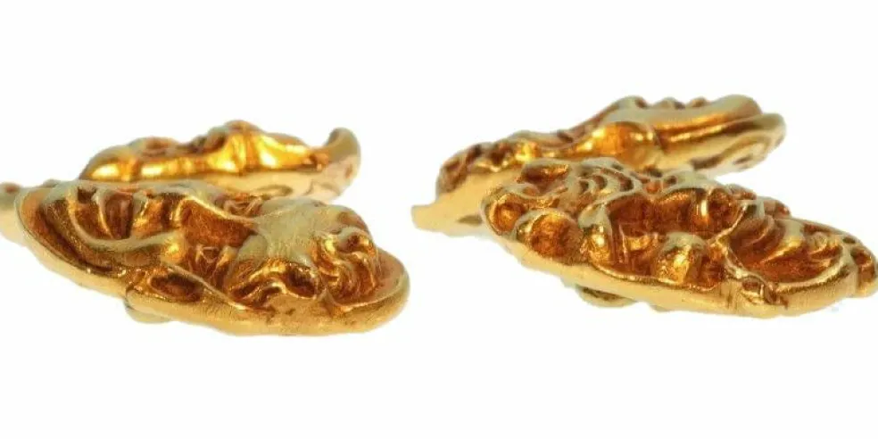Boutons de manchette en or
