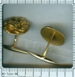 Boutons de manchette en or jaune