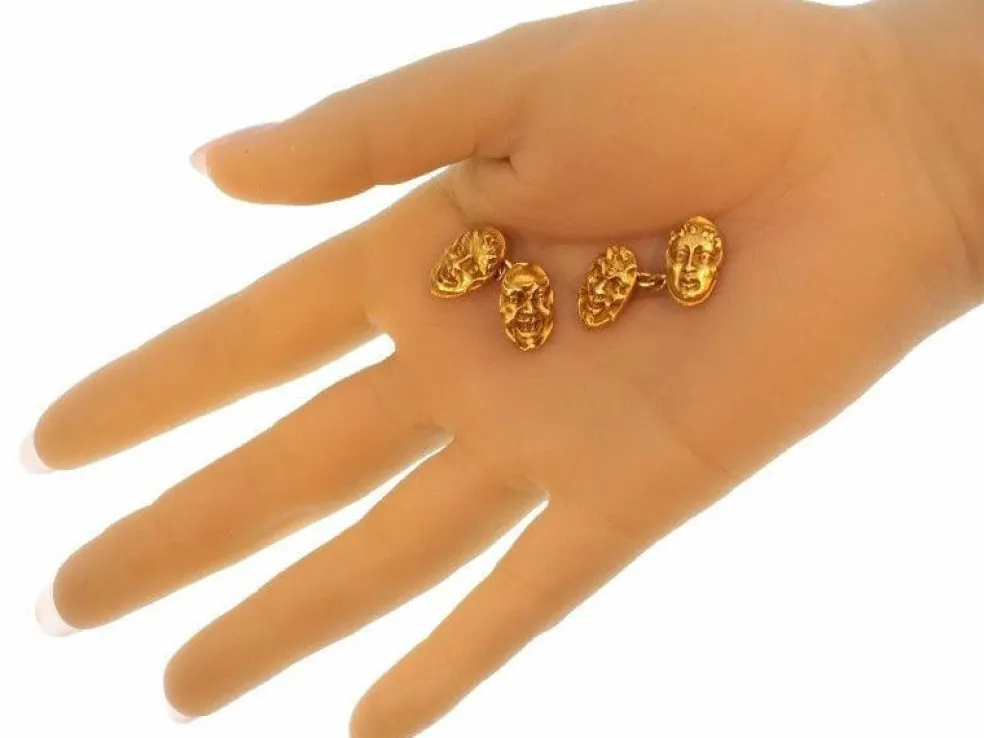Boutons de manchette en or