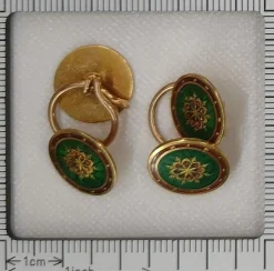 Boutons de manchette émaillés
