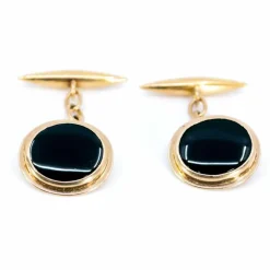 Boutons de manchette Onyx