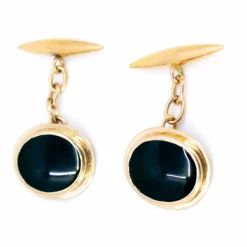 Boutons de manchette Onyx
