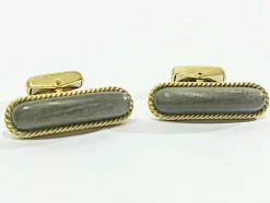 Boutons De Manchette Or Et ébène