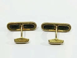 Boutons De Manchette Or Et ébène