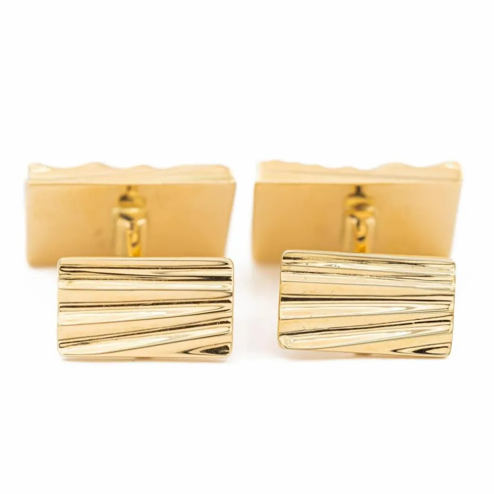 Boutons de manchette Or jaune Diamant
