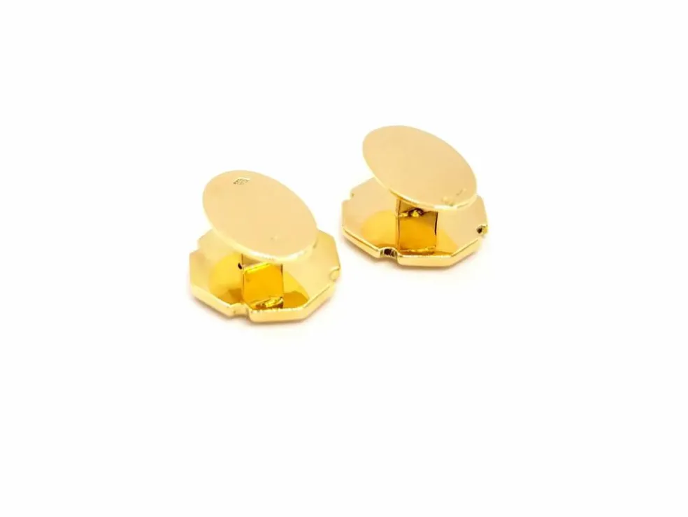 Boutons de manchette Or jaune Diamant