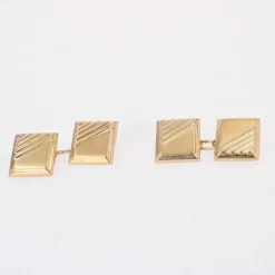 Boutons de manchette or rectangulaires