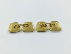 Boutons De Manchette trapèzes Or Jaune