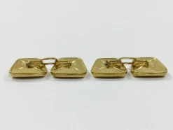 Boutons De Manchette trapèzes Or Jaune