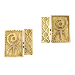 Boutons de manchette vintage or