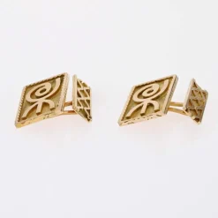 Boutons de manchette vintage or