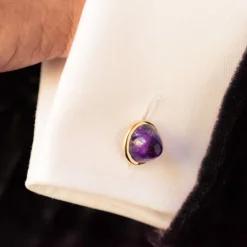 Boutons de manchettes Améthystes