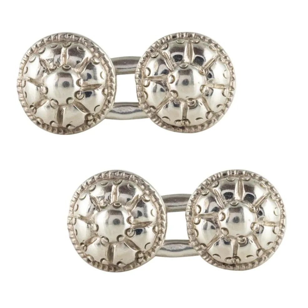 Boutons de manchettes anciens Argent