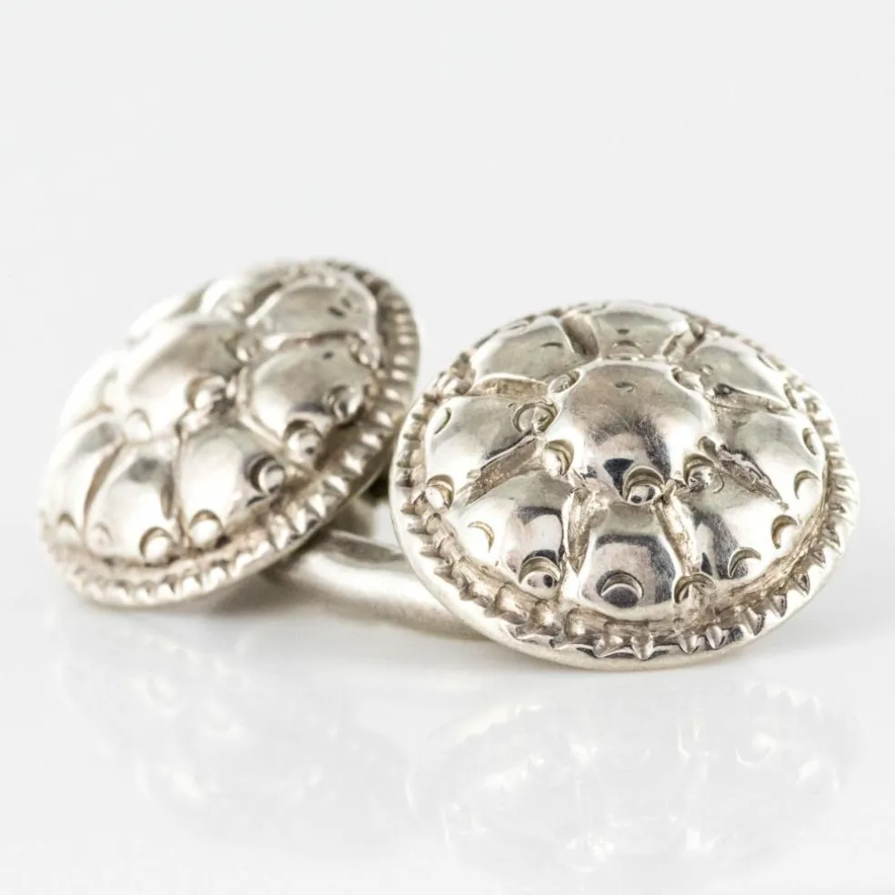 Boutons de manchettes anciens Argent