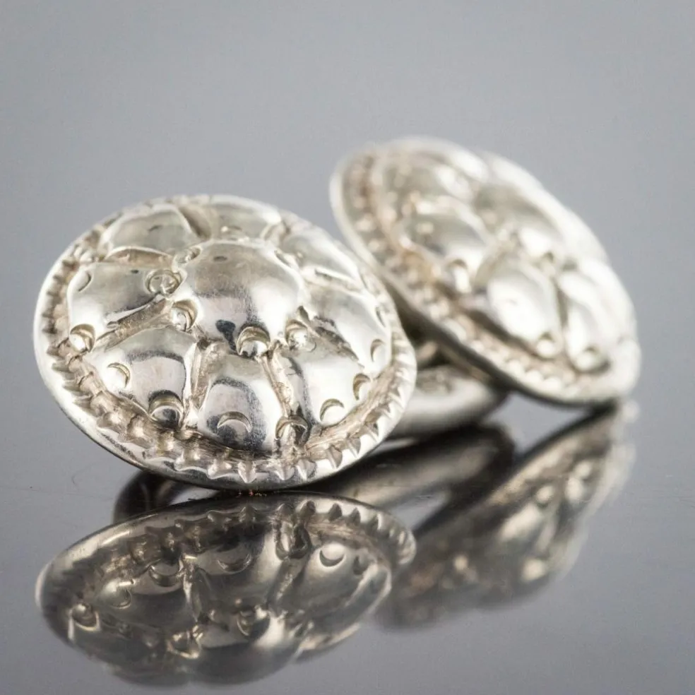 Boutons de manchettes anciens Argent