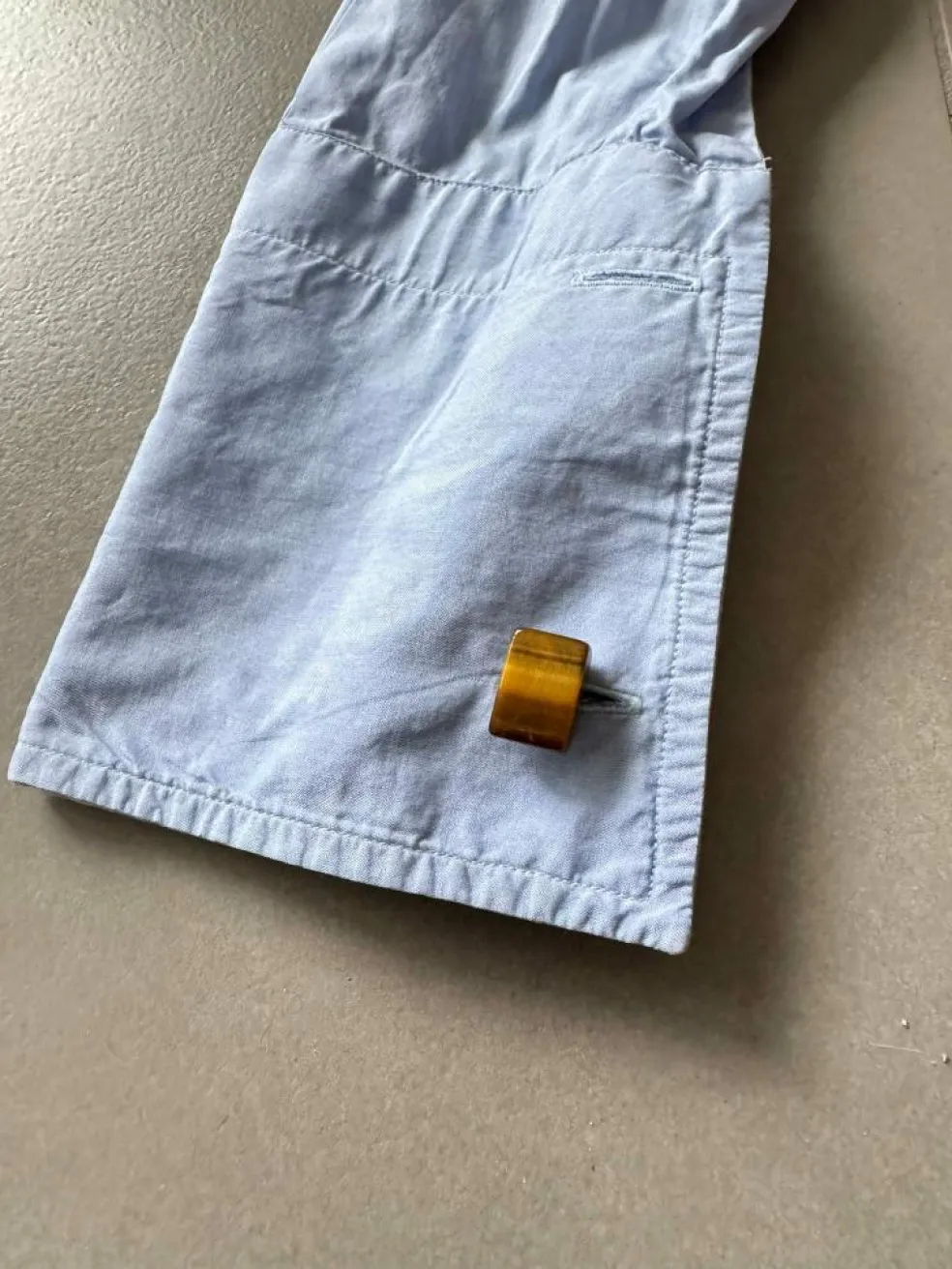Boutons de manchettes Argent Œil de tigre