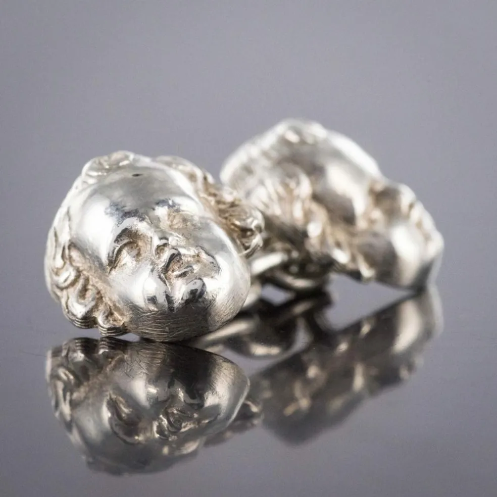 Boutons de manchettes Argent Chérubins