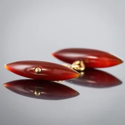 Boutons de manchettes Cornalines