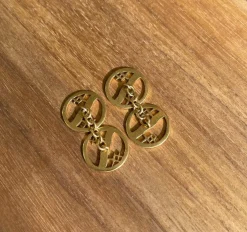 Boutons de manchettes en or et email