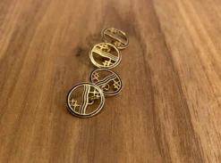 Boutons de manchettes en or et email