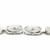 Boutons de Manchettes Or Blanc - Diamant
