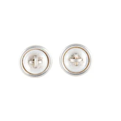 Boutons de manchettes or et nacre