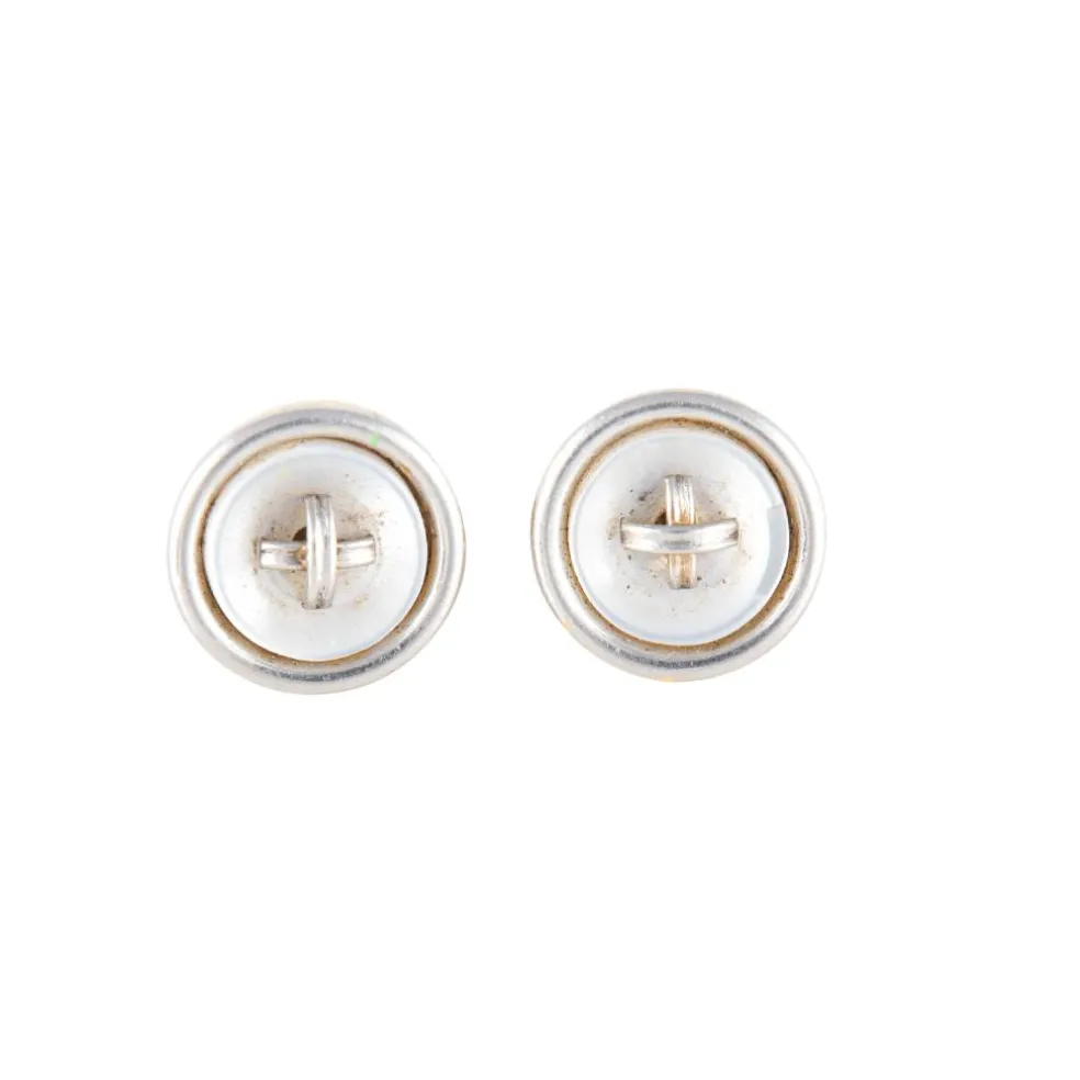 Boutons de manchettes or et nacre