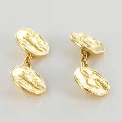 Boutons de manchettes or lys