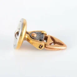 Boutons de manchettes or et nacre
