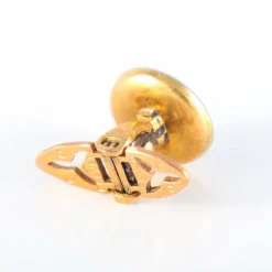 Boutons de manchettes or et nacre
