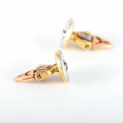Boutons de manchettes or et nacre